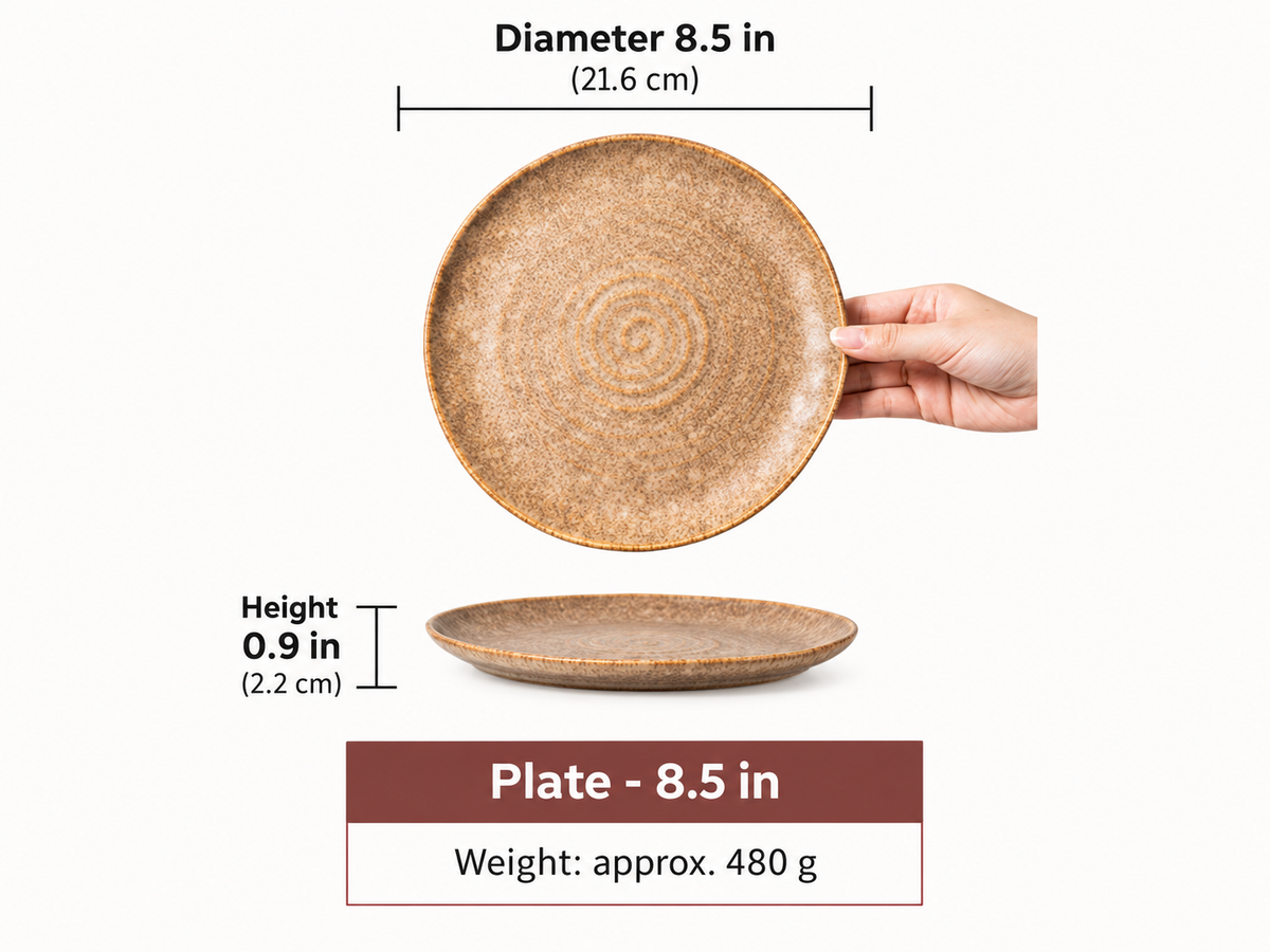 Textured Ceramic Serving Plate
